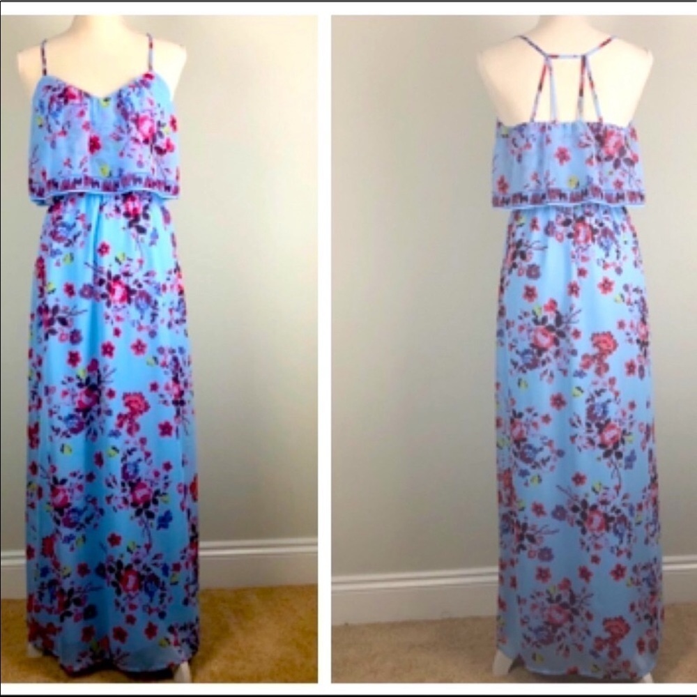 Bundle 3/$40 Princess Vera Wang Floral Juniors Maxi Dress.